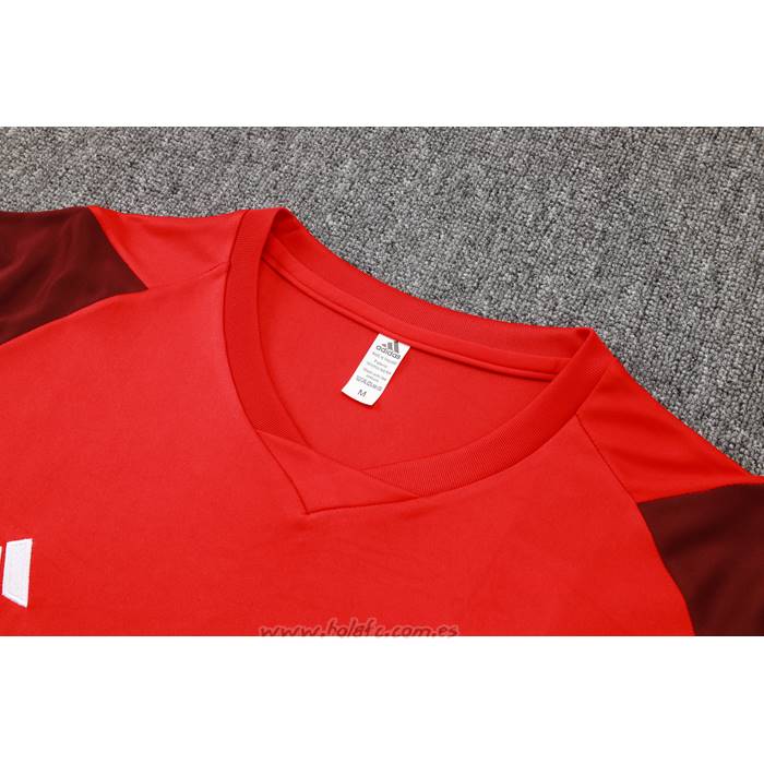 Chandal del Flamengo Manga Corta 2024-2025 Rojo - Pantalon Corto